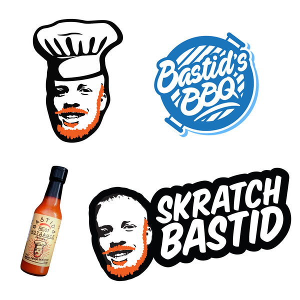 Skratch Bastid Sticker Pack - 1 each of 4 styles